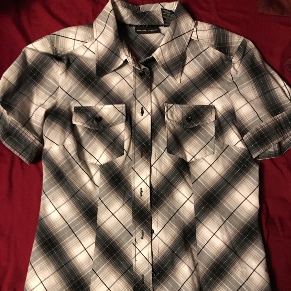 New York and Co button up top